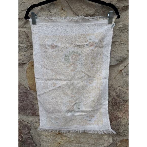 Vintage cannon yellow and gold rose hand towel - Picture 4 of 11